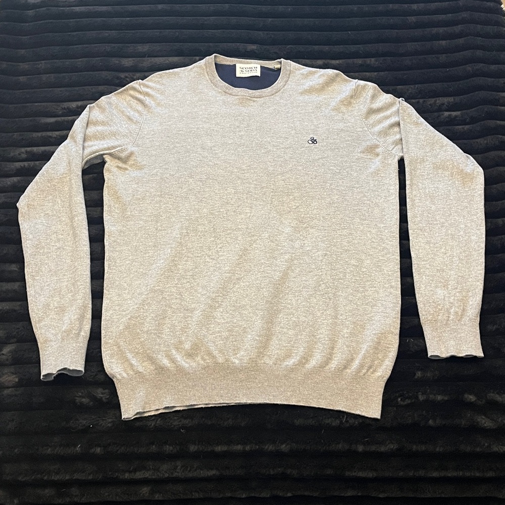 Scotch & Soda Classic Grey Crewneck Sweater